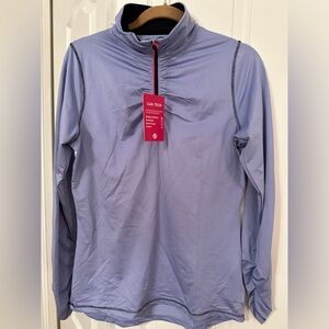 NEW Lija Women’s Golf or Tennis Long Sleeve 1/4-zip. Moisture wicking. Size L